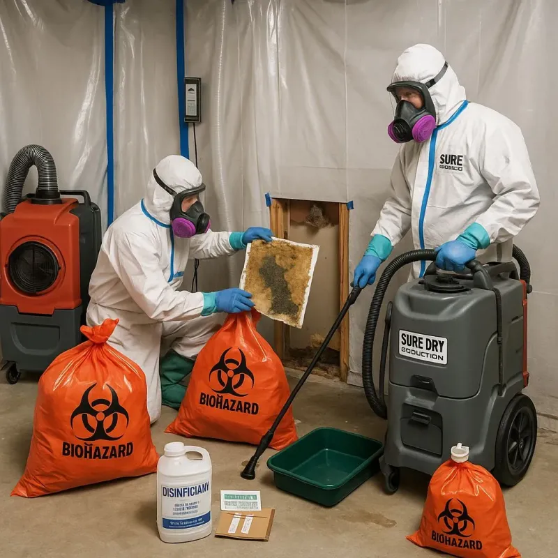 Contaminated Water Handling Protocols process in Gardere, LA
